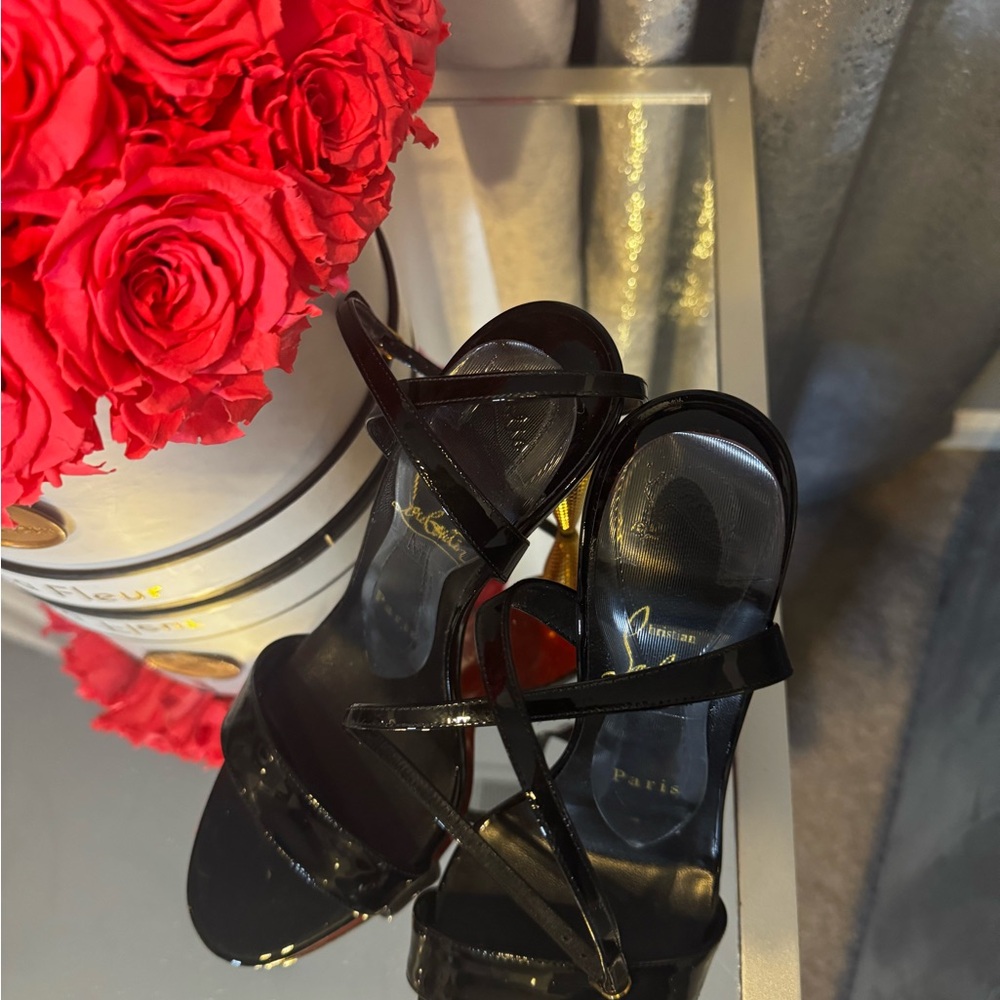 Christian Louboutin Black Patent Heels